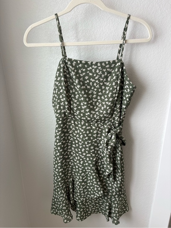 Altar'd State Dresses & Skirts - Altar'd State Olive Green Floral Mini Dress